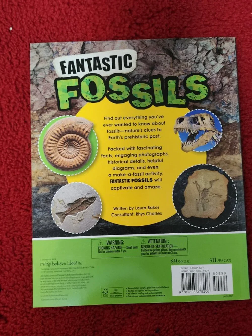 Fantastic Fossils Kids Science Book – Dinosaurs, Fossils & Prehistoric Life